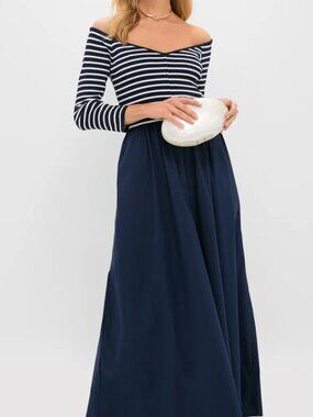 hyacinth house black multi circle mercedes maxi dress Hyacinth House